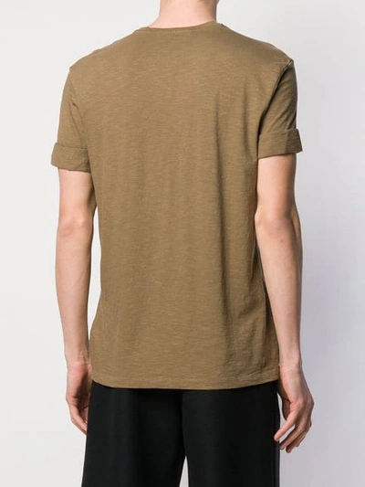 Shop Neil Barrett Chest Pocket T-shirt In Brown