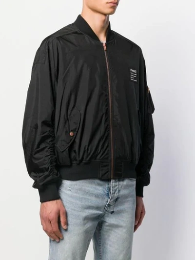 Shop Fiorucci Lou Bomber Jacket In Black