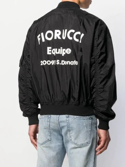 Shop Fiorucci Lou Bomber Jacket In Black