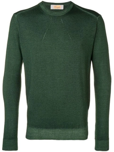 Shop Entre Amis Round Neck Sweater In Green