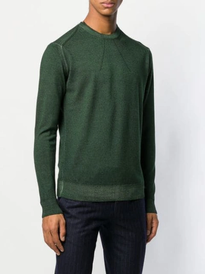 Shop Entre Amis Round Neck Sweater In Green