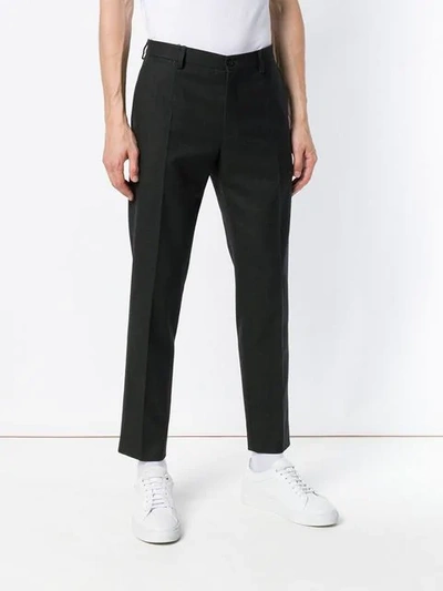 Shop Dolce & Gabbana Tailored Trousers In Grey