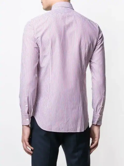 Shop Alessandro Gherardi Striped Shirt In Red