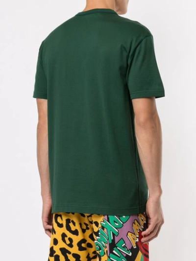 Shop Dolce & Gabbana V-neck T-shirt In Green