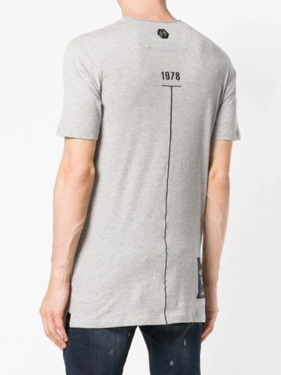 Shop Philipp Plein Logo Patch T-shirt In Grey