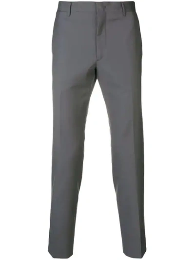 PRADA 侧条纹西裤 - 灰色