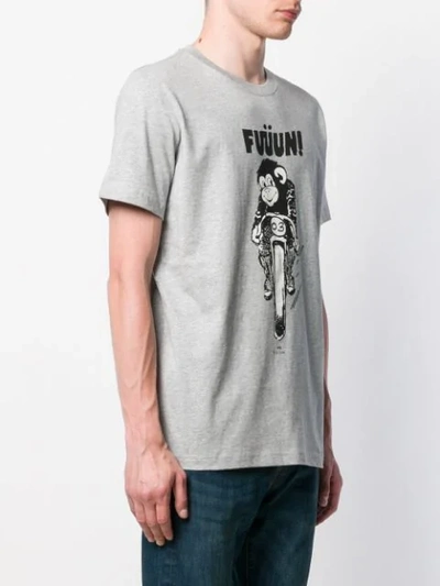 Shop Ps By Paul Smith Monkey Fun T-shirt In Grey