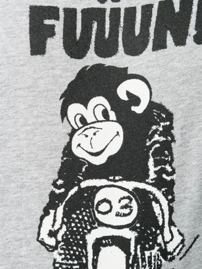 Shop Ps By Paul Smith Monkey Fun T-shirt In Grey