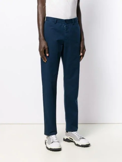 Shop Maison Margiela Classic Chinos In Blue