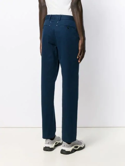 Shop Maison Margiela Classic Chinos In Blue