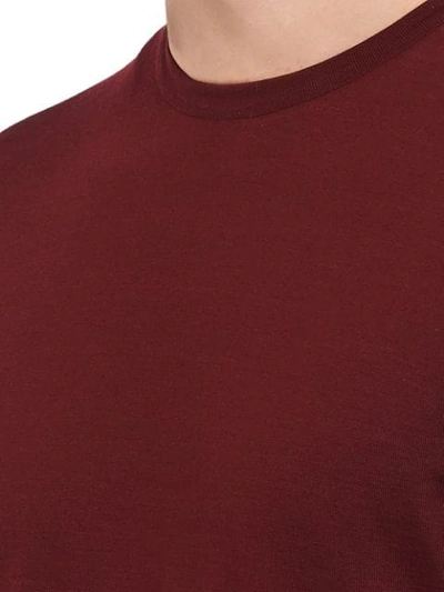 Shop Prada Slim-fit Sweater In Red