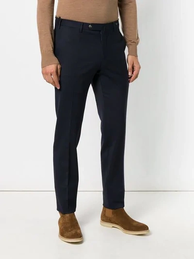 Shop Pt01 Mid-rise Slim Chinos In Blue