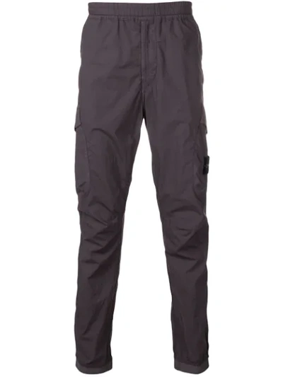 Shop Stone Island Cargo Pocket Track Pants - Grey
