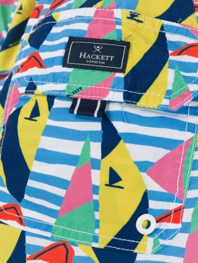 HACKETT BOAT RACE SWIM SHORTS - 蓝色