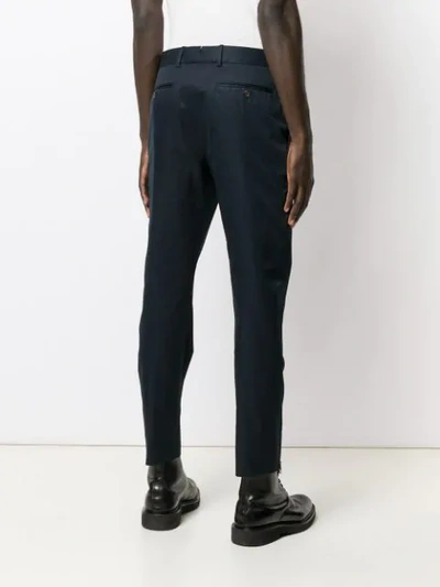 Shop Alexander Mcqueen Tailored Trousers In Blue