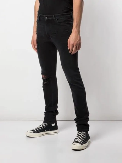 Shop Alchemist Jagger Ripped Knee Jeans In Black