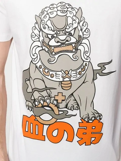 Shop Blood Brother Onigawara Printed T-shirt In White