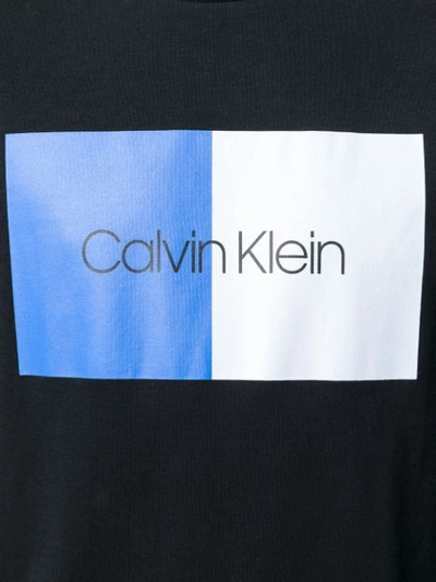 Shop Calvin Klein Logo Print T In Black