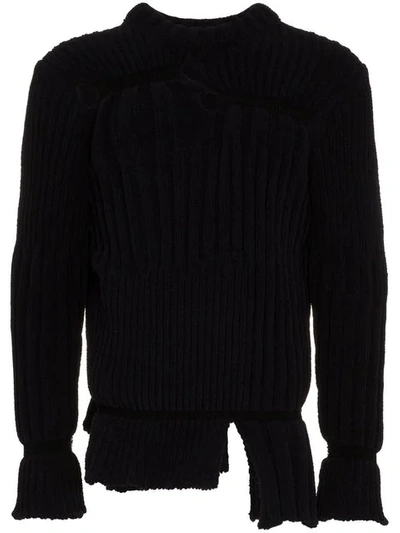 Shop Helen Lawrence Chunky Chenille Jumper In Black