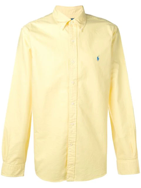 ralph lauren yellow button down shirt