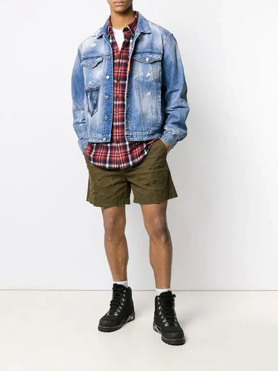 Dsquared2 Rave On Denim Jacket In Light Wash | ModeSens