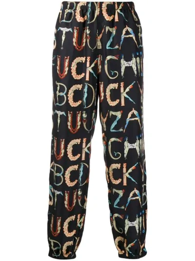 Shop Supreme Alphabet Trousers In Black