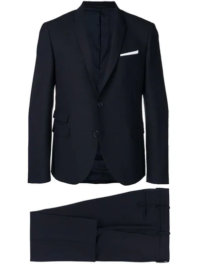 Shop Neil Barrett Classic Two-piece Formal Suit In Blue