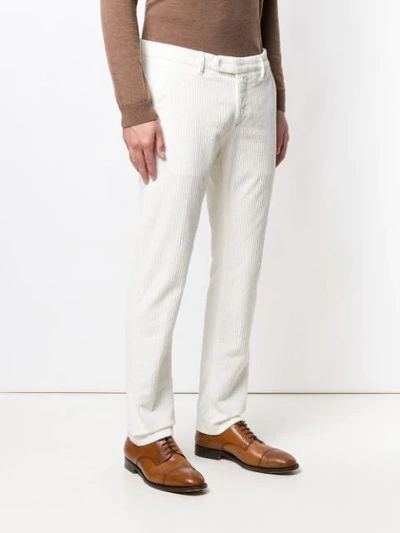 Shop Al Duca D'aosta Corduroy Trousers In White