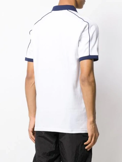 Shop Fila Logo Polo Shirt In White