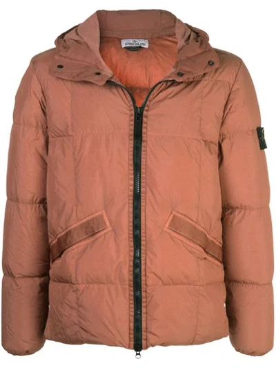 Shop Stone Island Goose Down Jacket In V0013
