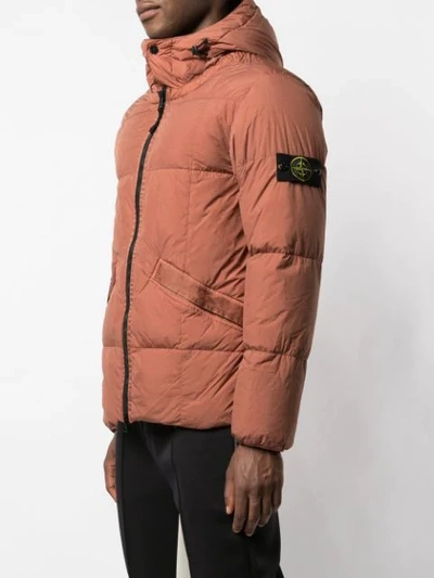 Shop Stone Island Goose Down Jacket In V0013