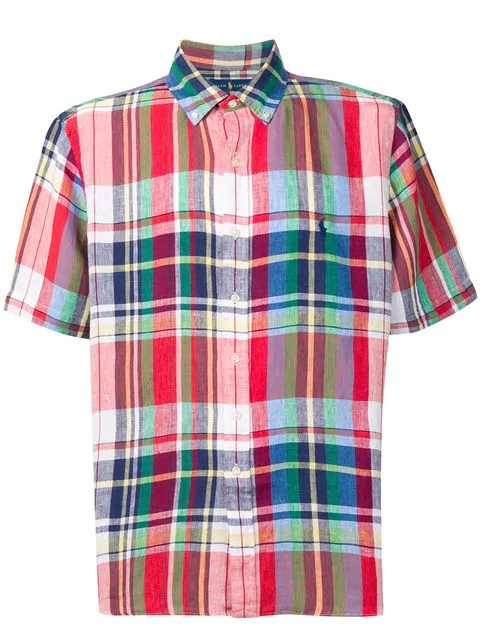 plaid polo