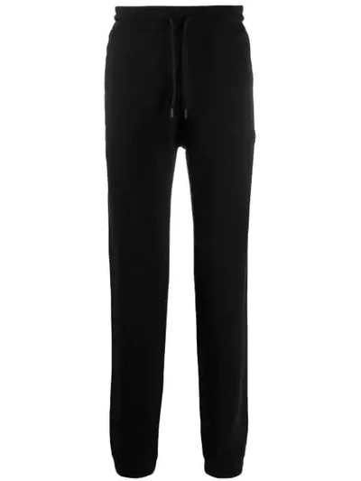Shop Marcelo Burlon County Of Milan Drawstring Waist Trousers In Black