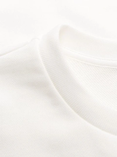 Shop Moncler Logo Print Sweatshirt In White