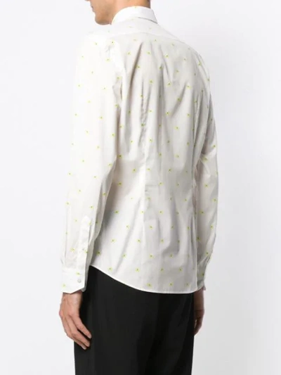 Shop Fendi Bag Bugs Shirt In White
