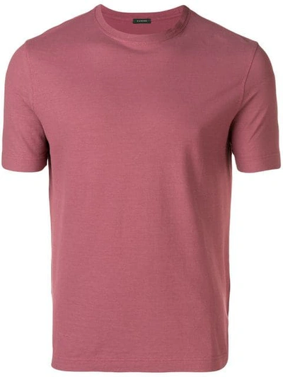 Shop Zanone Basic T In Red