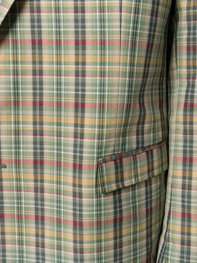 Pre-owned Emilio Pucci Vintage Tartan Blazer In Multicolour