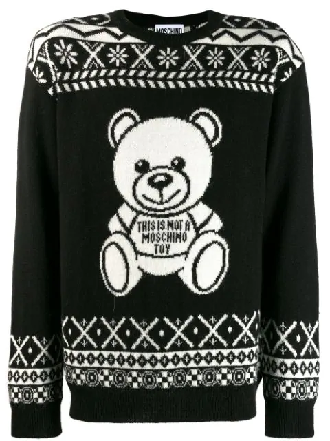 moschino teddy jumper mens