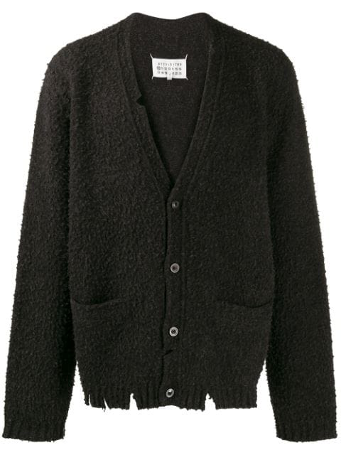 maison margiela distressed cardigan