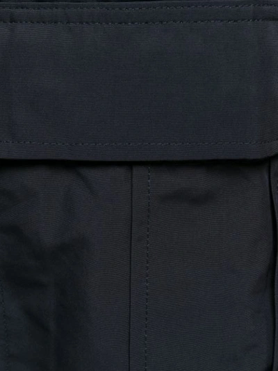 Shop Junya Watanabe Loose Fit Cargo Trousers In Black