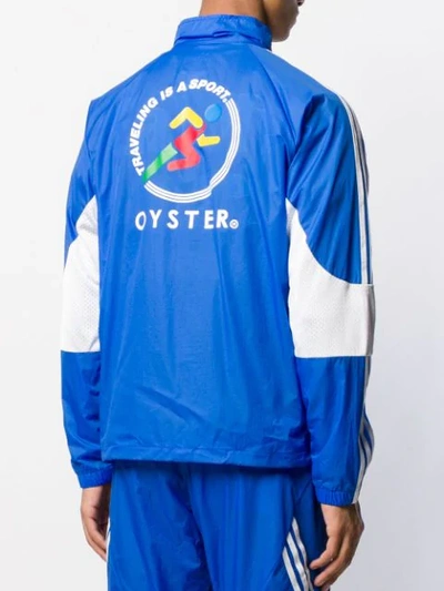 Shop Adidas Originals Oyster Holdings Track Jacket In Blue