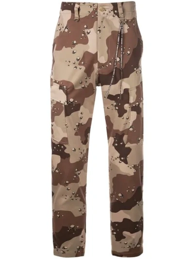 Shop Mastermind Japan Camouflage Print Trousers In Mtc