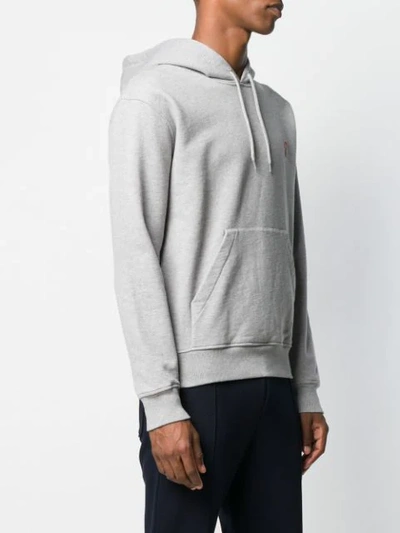 Shop Ami Alexandre Mattiussi Ami De Coeur Patch Hoodie In Grey