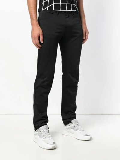Shop Comme Des Garçons Homme Deux Straight Leg Trousers In Black