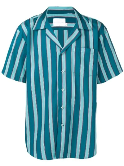 Shop The Silted Company Striped Oversized Shirt In Blue