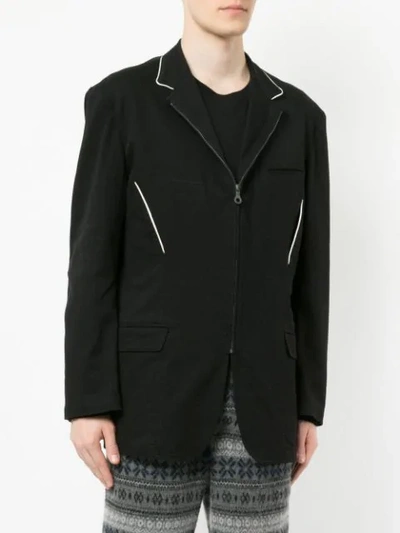 Pre-owned Yohji Yamamoto Vintage Zipped Jacket In Black
