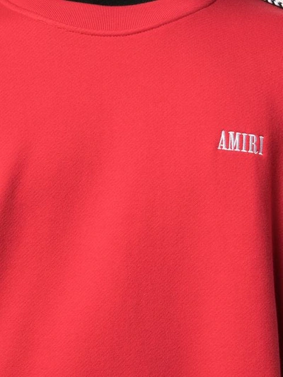 AMIRI CREW NECK SWEATSHIRT - 红色