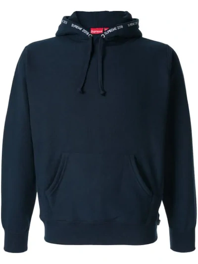 Shop Supreme Channel Hoodie In Blue