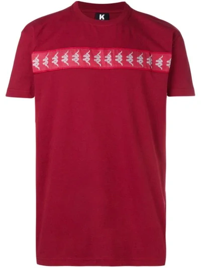 Shop Kappa Logo Band T In Red