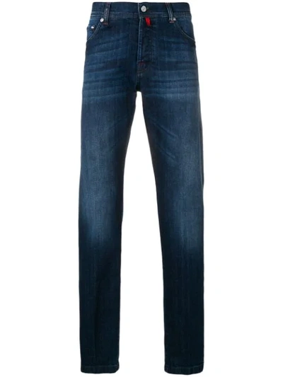 Shop Kiton Slim-fit Jeans - Blue